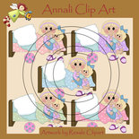 Fai la nanna - Bimba Bionda - Clip Art per Scrapbooking e Decoupage - Immagini