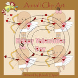 Cupido e Cupida - Clip Art per Scrapbooking e Decoupage - Immagini