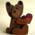 Orsacchiotto in legno colorato  - Teddy  