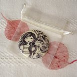 Specchietto 5.6cm -In the forest-Pocket mirror 2.25 inch 