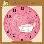 Orologio Girl Glamour - Da stampare quante volte vuoi per Decoupage - Immagini