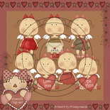 Angeli Innamorati - S.Valentino - Clip Art per Scrapbooking, Decoupage e altro - Immagini