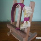 Cerchietto per capelli fucsia e giallo