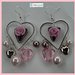 Heart & Rose earring
