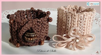 Bracciali realizzati all'uncinetto ♥ Pezzi unici ♥ Bracciali realizzati all'uncinetto ♥ Pezzi unici ♥