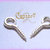 100 GANCI A VITE ARGENTO CHIARO 8MM CERNIT FIMO GANCIO