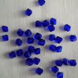 50 CRISTALLI MODELLO BICONO SWAROVSKI 4mm BLU