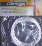 12m FILO METALLO PLACCATO ARGENTO GUTERMANN 0,40mm