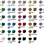 15 CRISTALLI PERLE PERLINE MODELLO BICONO SWAROVSKI 4mm