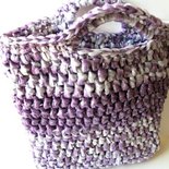 Pattern - spiegazione per "ECO-BAG" la shopper fatta di filato di plastica (riciclata) a crochet uncinetto