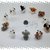 Charms cagnolini varie razze in swarovsky