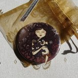 Specchietto-Winter lullaby-pocket mirror 2.25 inch (5.6cm)