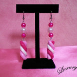 ORECCHINI MARSHMALLOW FUCSIA IN FIMO