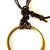 Collana " Peace & Love ” in cuoio, ottone e macramè, nuova collezione "HIPPIES" di Tramontana Uniquely Couture - spese di spedizione GRATIS