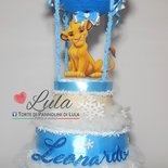 Torta Di Pannolini Pampers Mongolfiera Idea Regalo Nascita Battesim