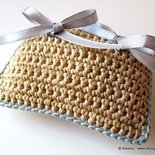 Cuscino portafedi a Crochet Uncinetto (idea matrimonio wedding) - spese spedizione gratis