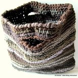 Borsa NYLON, fatta a mano crochet uncinetto - spese spedizione GRATIS