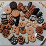 ciondoli in fimo biscotti