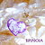 Orecchini mini Cuore lilla