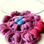 Collana " Puff Granny Rose ” - nuova collezione "HIPPIES" di Tramontana Uniquely Couture - spese di spedizione GRATIS