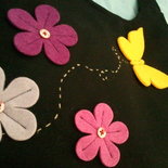 BORSA NERA FIORI BORSA NERA FIORI