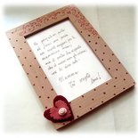 Cornice portafoto country-cuore