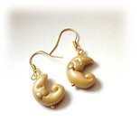 orecchini gold moon-fimo cernit
