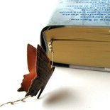 Segnalibro della collezione "MESSAGGIO" in carta riciclata e filo di puro lino - spese spedizione GRATIS