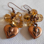 OFFERTISSIMA orecchini a grappolo con cuore rame