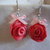 OFFERTISSIMA orecchini rose fimo