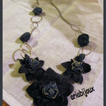 collana fiore di velluto collana fiore di velluto