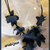 collana fiori jeans 