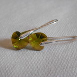 OFFERTISSIMA orecchini cuore verde