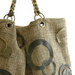 borsa "Tosca" in tessuto / pelle