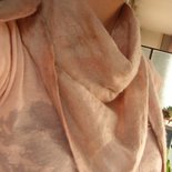 Sciarpa chiffon e lana merinos