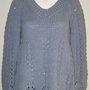 Scheda con istruzioni per Pull donna collo a V - E-pattern