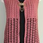 Scheda con istruzioni per  Gilet all' uncinetto - E-pattern 