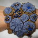 bracciale + orecchini avio in stoffa