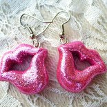 Orecchini Bocca Glitter