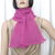 sciarpa in lana mohair rosa acceso fuxia