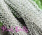 ♥ 2 CATENE 46 CM ARGENTATE ARGENTO SILVER CATENA ♥