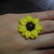 anello girasole fimo e cernit