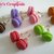 orecchini a perno macaroons in fimo
