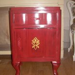 Coppia comodini decorati