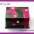 portagioie in legno dipinto a mano fucsia e verde