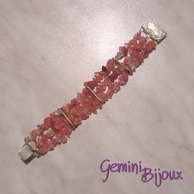 Bracciale Chips Quarzo Rosa Bracciale Chips Quarzo Rosa