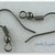 52 PZ MONACHELLE AMI ORECCHINI COLOR BLACK NIKEL E135B