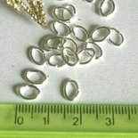 50 Anellini ovali 7x6 mm