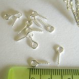 10 Gancetti ad occhiello per charms