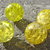 1 perla crash in vetro giallo limone - 10 mm.